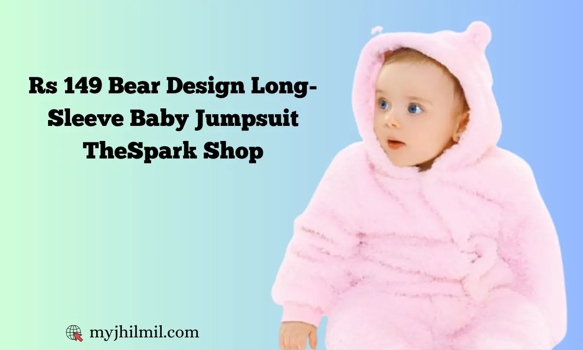 Rs 149 Bear Design Long-Sleeve Baby Jumpsuit TheSpark Shop